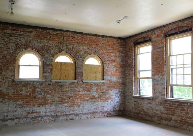 The classrooms on the second floor of the brick schoolhouse will be rented out as a way to generate income for the Greenleaf Center.