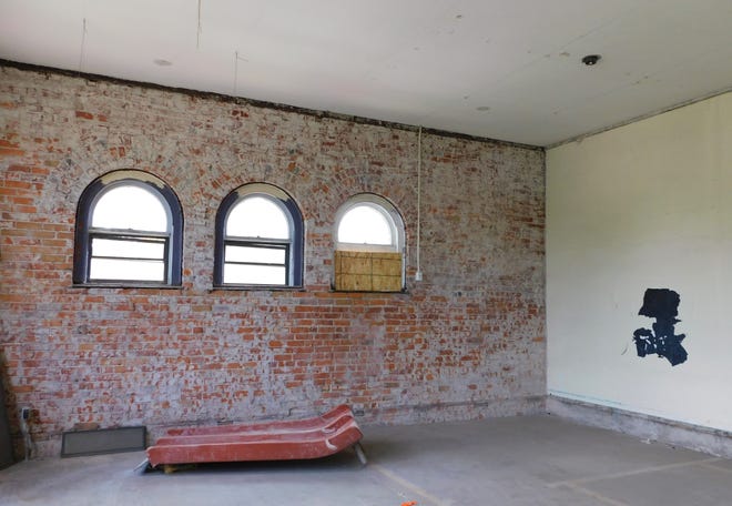 One of the second-story classrooms served as a mini gymnasium for the Boys & Girls Club.